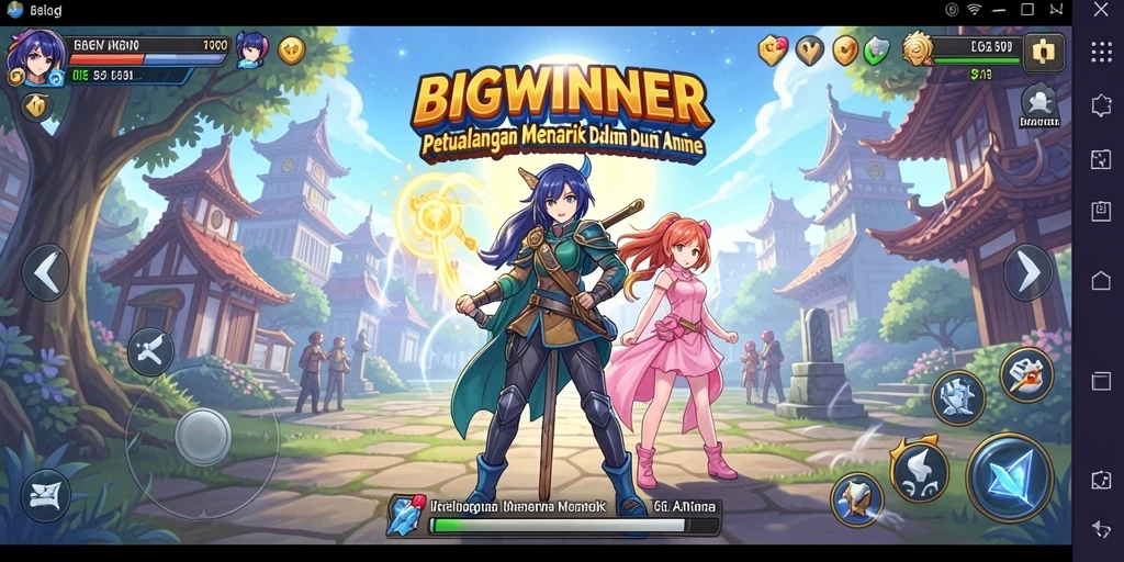 Tangkapan layar menampilkan aksi seru dalam permainan BIGWINNER.