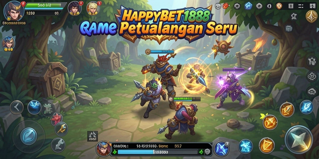 Screenshot dari gameplay RPG HAPPYBET188 yang penuh aksi dan petualangan.