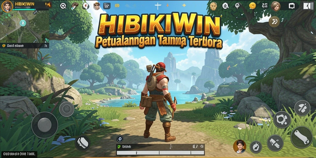 Tampilan gameplay HIBIKIWIN yang menawan dan penuh petualangan.