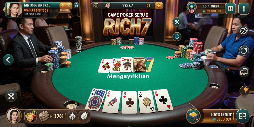 Gameplay menarik RICH7 yang penuh strategi dan tantangan.